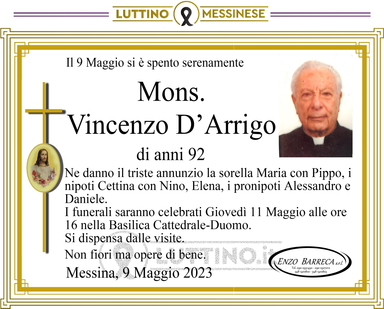 Mons. Vincenzo D’Arrigo